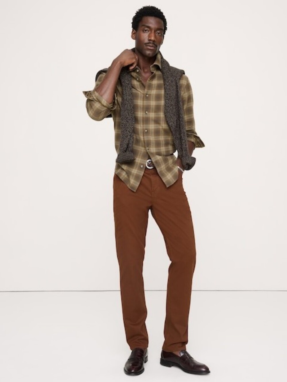 Banana Republic Men's Corduroy Jeans Pants Slim Fit Brown Camel 30x30